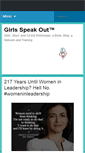 Mobile Screenshot of girlsspeakout.org