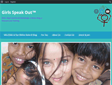 Tablet Screenshot of girlsspeakout.org